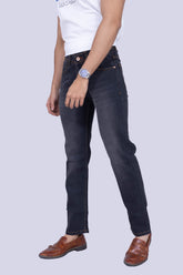 Grey Black Regular fit Jeans